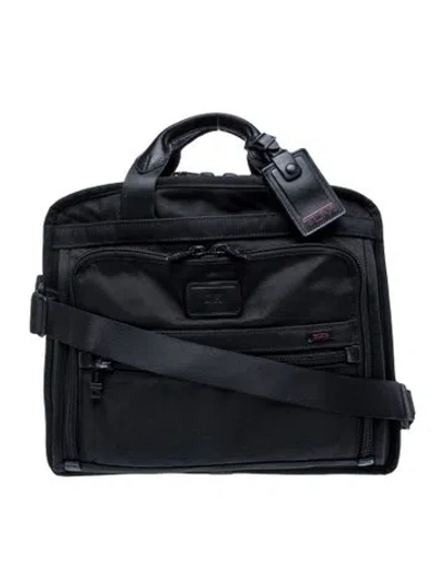 Pre-owned Tumi Canvas Briefcase In Black