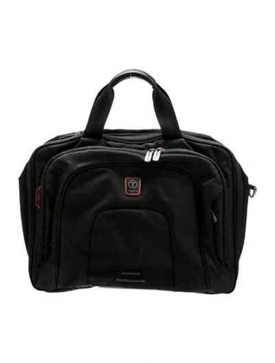 Pre-owned Tumi Canvas Briefcase In Black