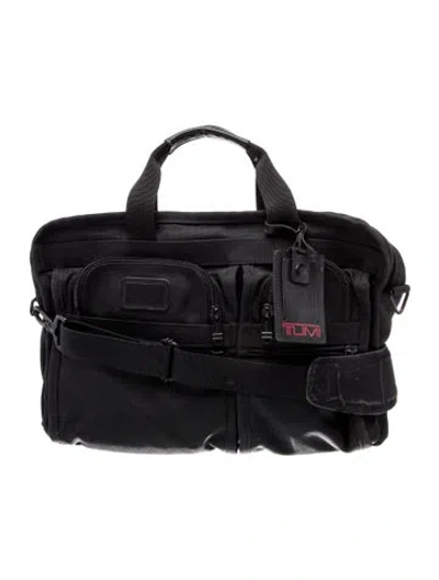 Pre-owned Tumi Canvas Briefcase In Black