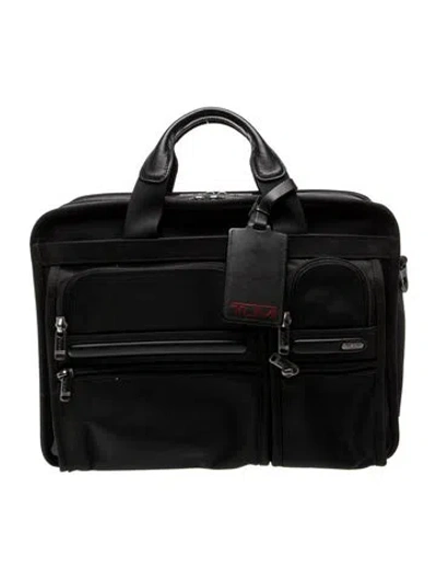 Pre-owned Tumi Canvas Briefcase In Black