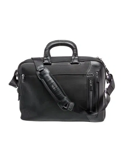 Pre-owned Tumi Canvas Briefcase In Black