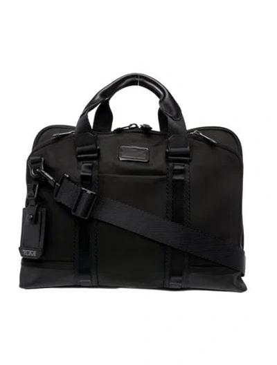 Pre-owned Tumi Canvas Briefcase In Black