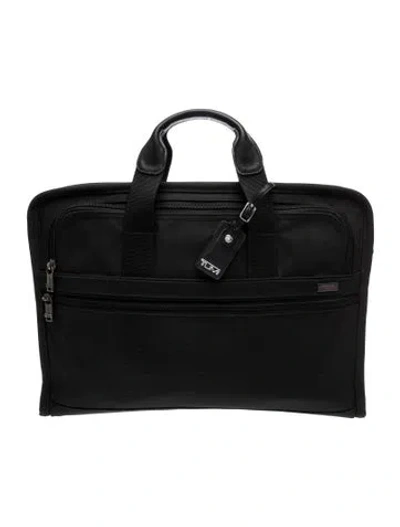 Pre-owned Tumi Canvas Briefcase In Black