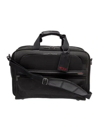 Pre-owned Tumi Canvas Briefcase In Black