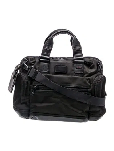 Pre-owned Tumi Canvas Briefcase In Black