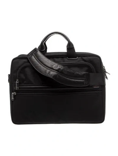 Pre-owned Tumi Canvas Briefcase In Black