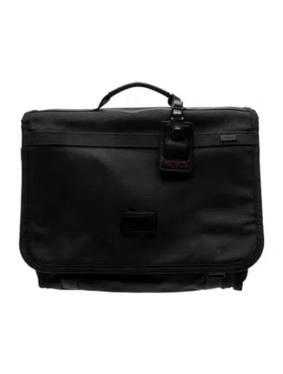Pre-owned Tumi Canvas Briefcase In Black