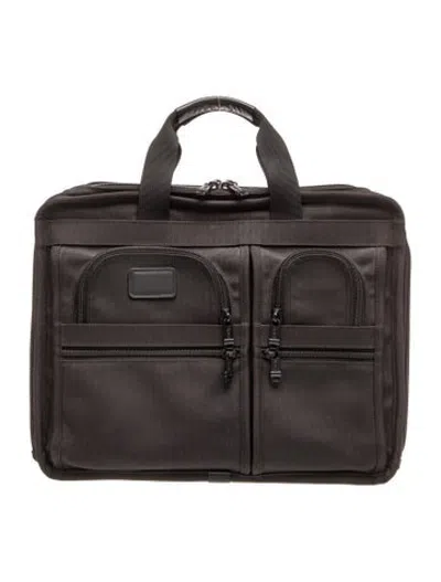 Pre-owned Tumi Canvas Briefcase In Black