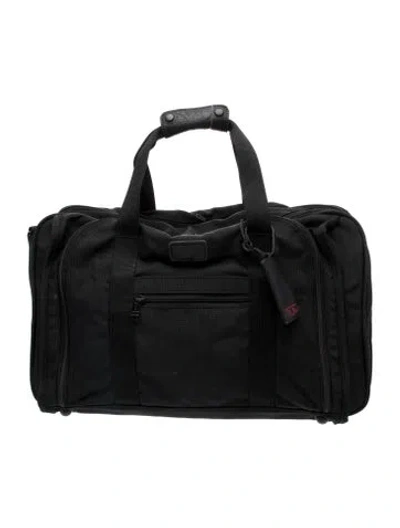 Pre-owned Tumi Canvas Carry On In Black