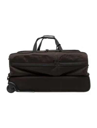 Pre-owned Tumi Canvas Carry On In Brown