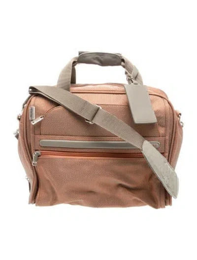 Pre-owned Tumi Canvas Carry-on Bag In Orange