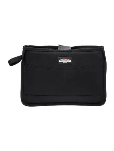 Pre-owned Tumi Canvas Clutch In Black