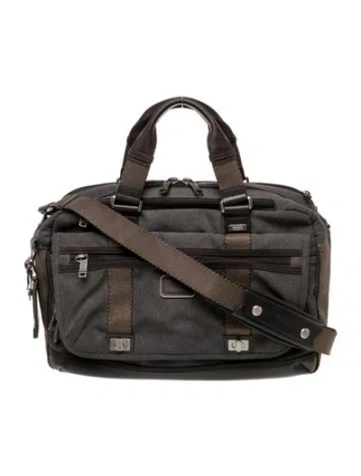 Pre-owned Tumi Canvas Crossbody Bag In Gray