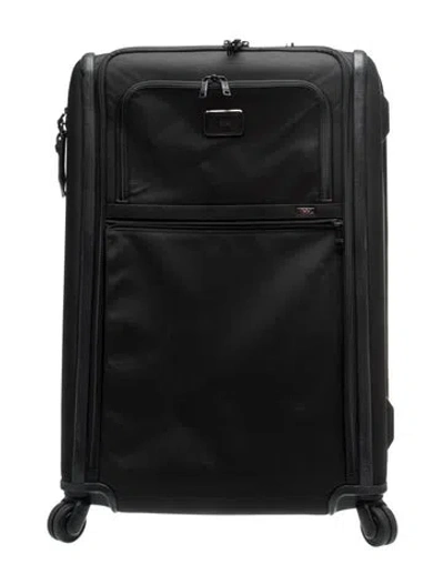 Pre-owned Tumi Canvas Expandable Rolling Suitcase In Black