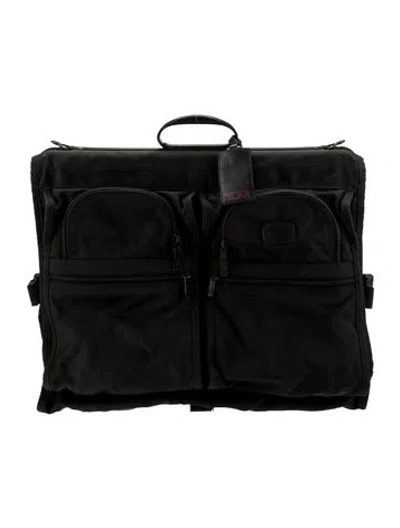 Pre-owned Tumi Canvas Garment Bag In Black