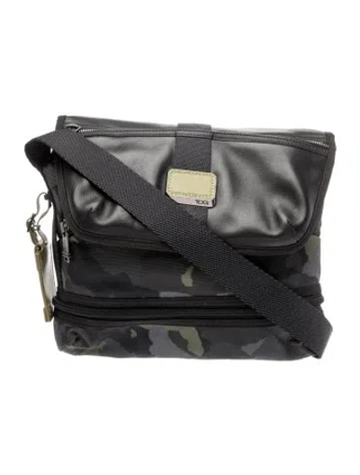 Pre-owned Tumi Canvas Messenger Bag In Black