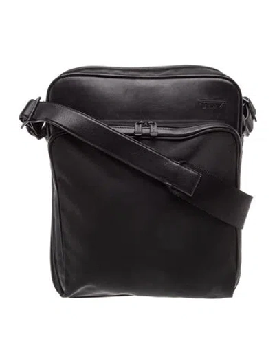 Pre-owned Tumi Canvas Messenger Bag In Black