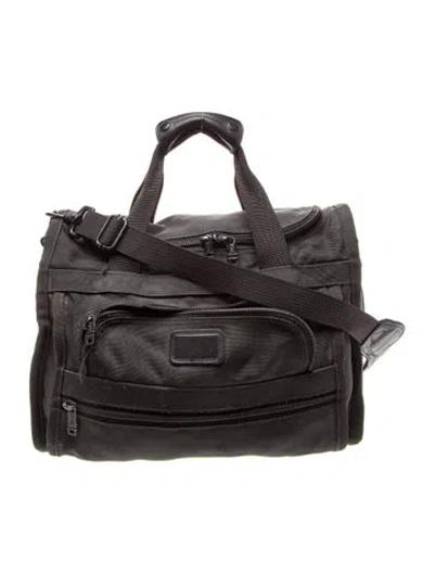Pre-owned Tumi Canvas Messenger Bag In Black