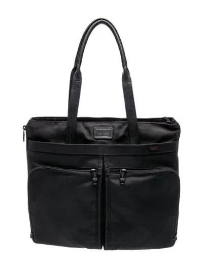 Pre-owned Tumi Canvas Messenger Bag In Black