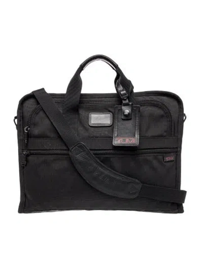 Pre-owned Tumi Canvas Messenger Bag In Black