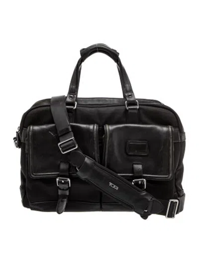 Pre-owned Tumi Canvas Messenger Bag In Black