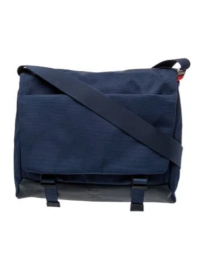 Pre-owned Tumi Canvas Messenger Bag In Blue