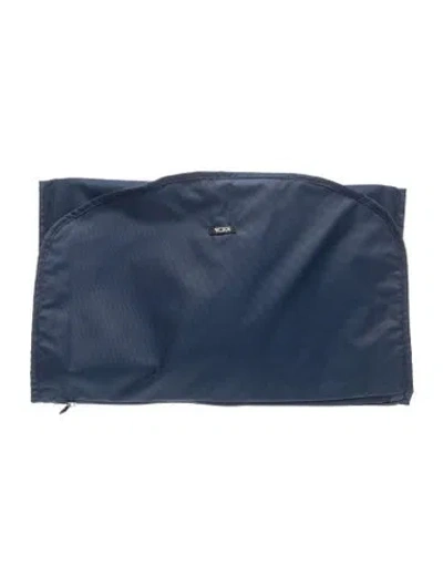Pre-owned Tumi Canvas Pouch In Blue