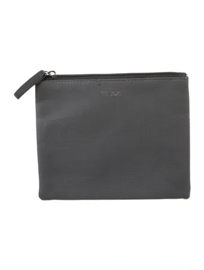 Pre-owned Tumi Canvas Pouch In Grey
