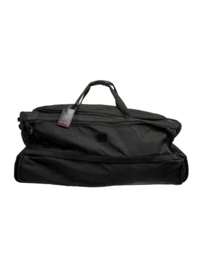 Pre-owned Tumi Canvas Rectangular Suitcase In Black