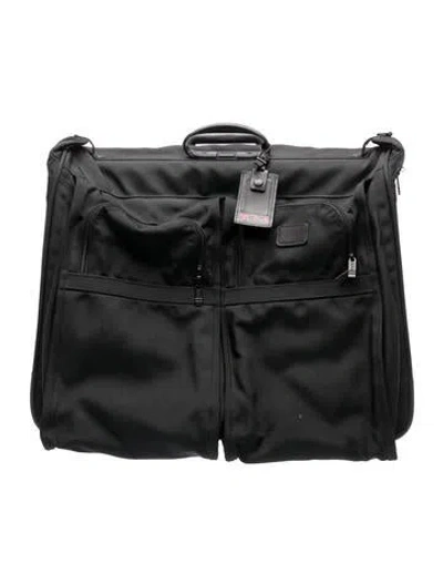 Pre-owned Tumi Canvas Rolling Suitcase In Black