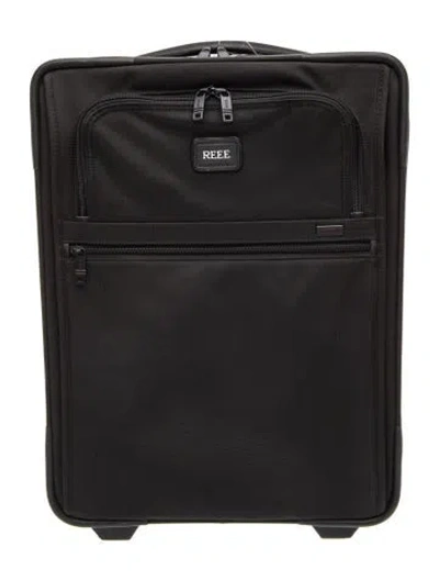 Pre-owned Tumi Canvas Rolling Suitcase In Black