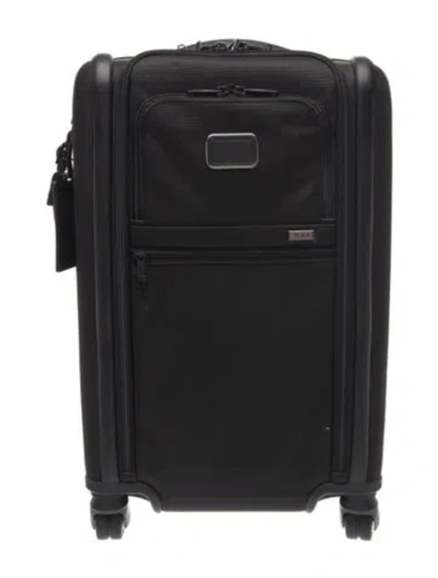 Pre-owned Tumi Canvas Rolling Suitcase In Black