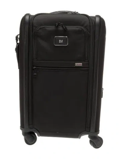 Pre-owned Tumi Canvas Rolling Suitcase In Black