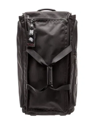 Pre-owned Tumi Canvas Rolling Suitcase In Black