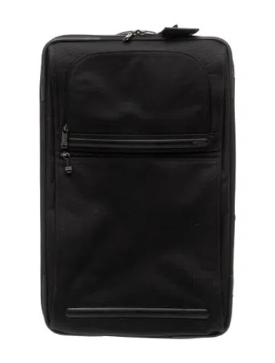 Pre-owned Tumi Canvas Rolling Suitcase In Black