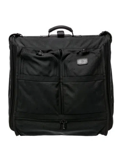 Pre-owned Tumi Canvas Rolling Suitcase In Black