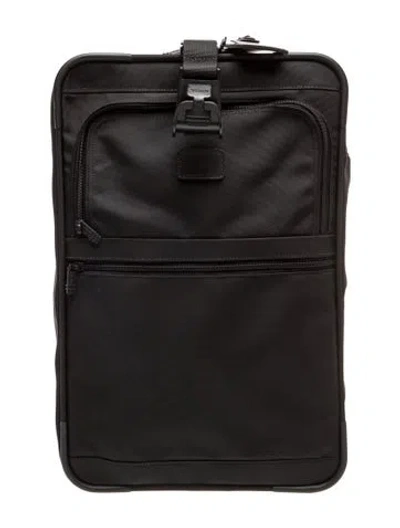 Pre-owned Tumi Canvas Rolling Suitcase W/tags In Black