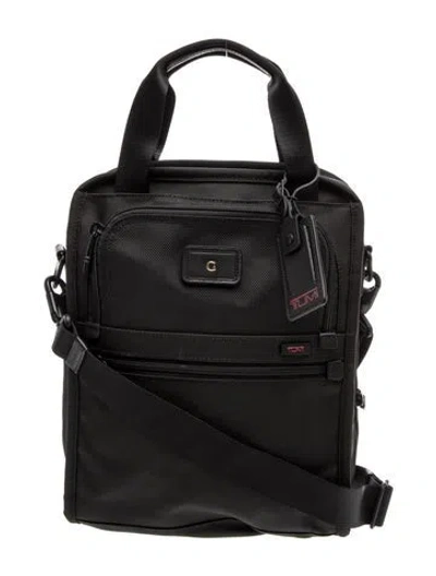 Pre-owned Tumi Canvas Shoulder Bag In Black
