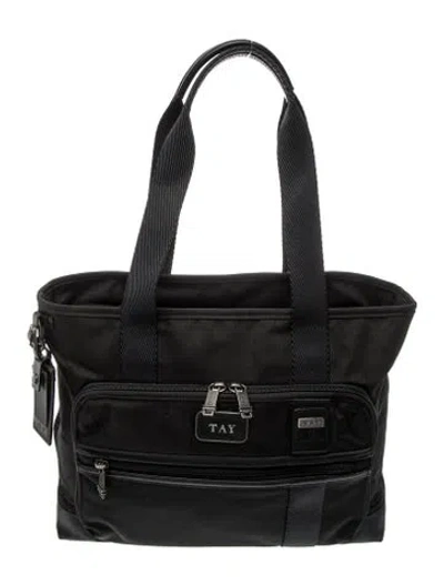 Pre-owned Tumi Canvas Shoulder Bag In Black