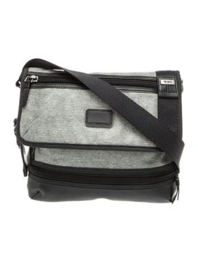 Pre-owned Tumi Canvas Shoulder Bag In Grey
