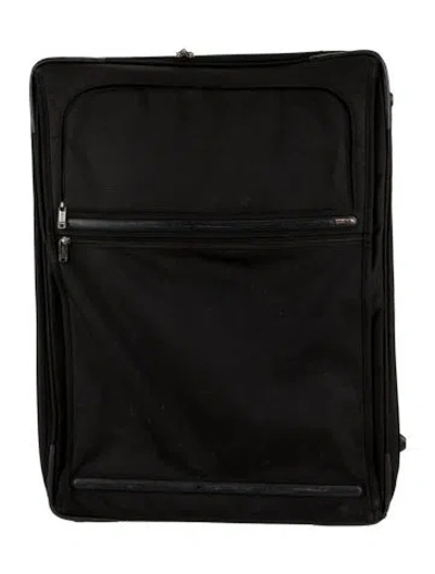 Pre-owned Tumi Canvas Suitcase In Black