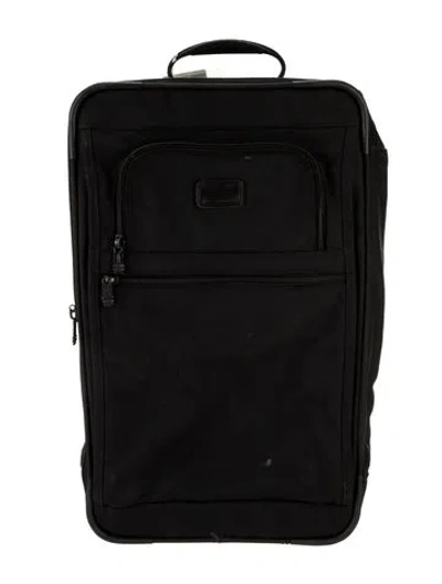 Pre-owned Tumi Canvas Suitcase In Black