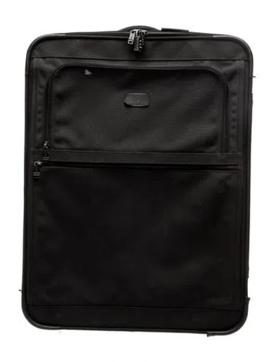 Pre-owned Tumi Canvas Suitcase In Black