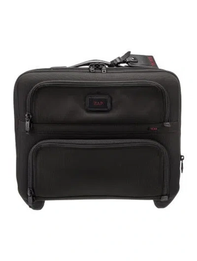 Pre-owned Tumi Canvas Suitcase In Black