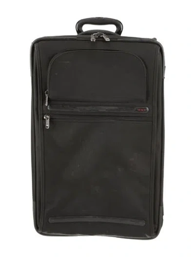 Pre-owned Tumi Canvas Suitcase In Black