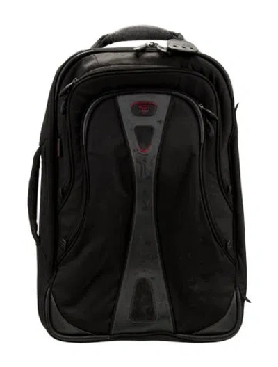 Pre-owned Tumi Canvas Suitcase In Black