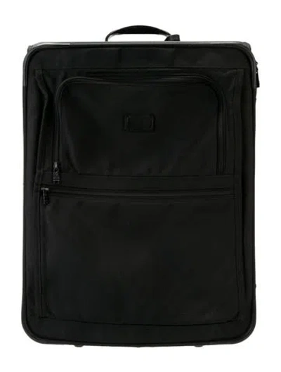 Pre-owned Tumi Canvas Suitcase In Black