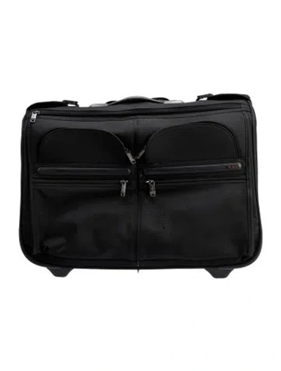 Pre-owned Tumi Canvas Suitcase In Black