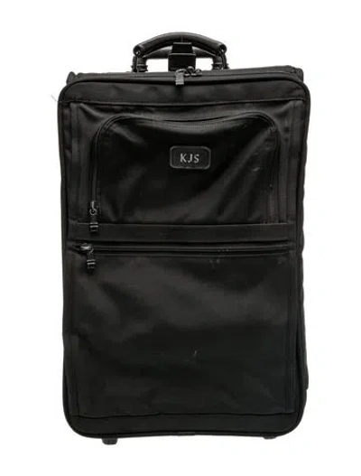 Pre-owned Tumi Canvas Suitcase In Black