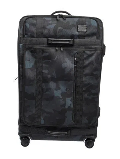 Pre-owned Tumi Canvas Suitcase In Black